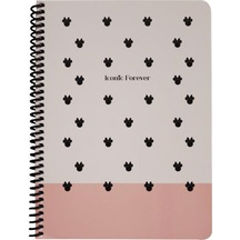 Keskin Color Disney İconic Forever Çizgili Defter 16.5X22.5 80 Ya Çok Renkli