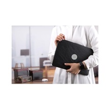 Macbook Air M1 Kılıfı A2337 A2179 A1932 Uyumlu Premium Deri Kaplama Hard Case 13.3 İnç Sert Koruyucu Kapak Siyah