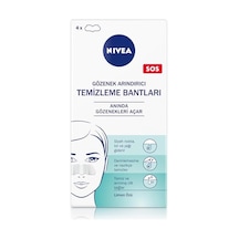 Nıvea Siyah Nokta Temizleyici Burun T-bant, Gözenek Arındırıcı, Derinlemesine Temizlik, Limon Özü, 4 Adet 10