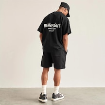 Flood Of Style Erkek Siyah Oversize Tshirt