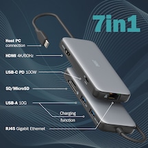 Dıgıtus Usb-c Docking Statio 3.2 Gen 2 7 Port