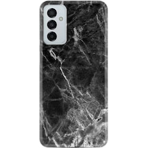 Samsung Uyumlu Galaxy A04S Kilif Resimli Silikon Kara Mermer 1375 556613129