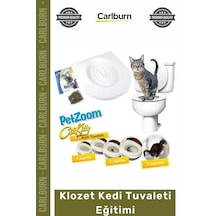Petshop Pratik Hijyenik Kedi Tuvalet Aparatı Eğitim Seti Sistemi Kaliteli Klozet Kedi Tuvaleti Eğit