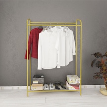Metallica Concept Armin Çiftli Gold New Konfeksiyon Askısı Büyük Boy Butik Elbise Askısı Altın