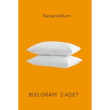 2 Adet Classic Yastık Beyaz 800 Gram Beyaz