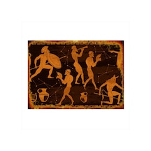 Bedeko Yunan Mitolojisi Desenli Mdf Tablo 35 Cm X 50 Cm