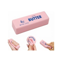Pembe Tereyağ Squish Pudra Butter Sukuşi Oyuncak Yumuşak Sıkılabilir Squishy - 1 Adet