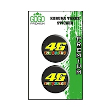 46 Koruma Takozu İkili Damla Sticker Standart