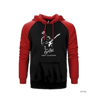 Eric Clapton Solo Kırmızı Renk Reglan Kol Sweatshirt / Hoodie