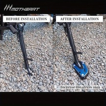 Xuweiwei Black Suzuki V-strom 1000/1050 800de 2014-2024 İçin Sağlam Alüminyum Motosiklet Yan Sehpa Pedi