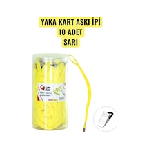 Yaka Kart Askı İpi 10 Adet Sarı