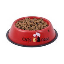 Renkli Metal Mama Kabı Kedi Köpek Mama Su Kabı 18 CM