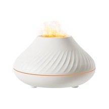 Yuntech01 Evde Kullanıma Simülasyon Alevli 7 Renkli Işıklı Aromaterapi Nemlendirici, Otomatik Kapanma Özelliğiyle Nem Verir Ve Havayı Temizler