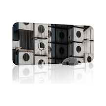 Brütalist Tarz Kaymaz Dikişli Kauçuk Oyuncu Mousepad V1 - 70x30 Xl Gaming Mouse Pad Fare Altlığı
