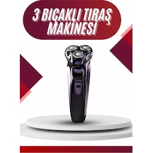 3 - 921 - Bıçaklı Döner Başlıklı Sakal Sıfır Alma Tıraş Makinesi Profesyonel - Glblseme - Paslanmaz Çelik Diğer