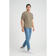 Alexander Gardi Alexandergardı Fitilli Bisiklet Yaka Regular Fit T-shirt E24-083 00 001