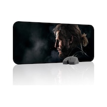 Metal Gear Solid Kaymaz Dikişli Kauçuk Oyuncu Mousepad V2 - 70x30 Xl Gaming Mouse Pad Fare Altlığı