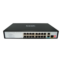 Beek BN-FS-1163P2G1S 16 Port 10/100Mbps PoE+ 2 Port Lan 1 Port SFP 200W Poe Switch