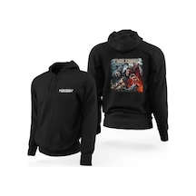 Powerwolf The Sacrament Of Sin Siyah Fermuarlı Limited Edition Kapşonlu Sweat Siyah