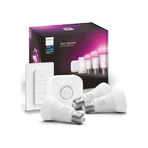 Philips HueWCA 9-75W E27 Renkli Akıllı Ampul 3'lü Başlangıç Seti (Kumandalı)