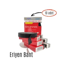 Eriyen Bant Kauçuk Bant Yalıtım Bantı 19mm X 0.80mm X 8mt 10adet