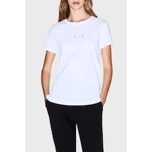 Armani Exchange Bayan T Shirt Xw001459 Af10356 U0002 Beyaz Beyaz