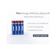 Northcity Max Energy Aaa İnce Kalem Pil 1.5v R03 Heavy Duty Ultra Power 4'lü Paket