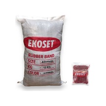 Toptan Kırmızı Maydonoz Lastiği 40mm 12 Kg