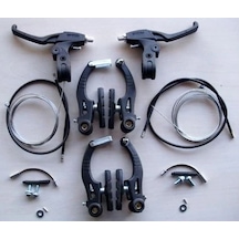 Bisiklet Fren Takımı V-brake Fren Kolları Dahil Komple Set