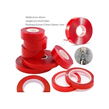 3/5/8/10/12/15/20/30/35mm Çift Taraflı Yapışkan Bant Akrilik Şeffaf Hiçbir Iz Etiket Led Şerit Araba Sabit Tablet Sabit 50m-0.2mmx4mm