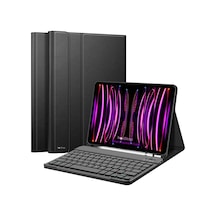 NovStrap Apple Uyumlu iPad  Pro 12.9 2020 2021 2022 4/5/6 Nesil Bluetooth Klavyeli Tablet Kılıfı