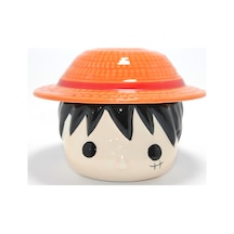10 Adet One Piece Luffy 3d Kapaklı Kupa Bardak Figürlü Anime Mug Luk Hediyelik 9 X 10 Cm