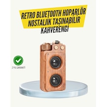 Hepsi Klasik Görünümlü Bluetooth Hoparlör 360 Derece Stereo Ve Fm Radyo Najmaddin