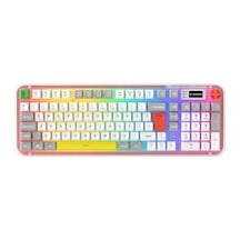 Rampage Reflect 99 Sessiz Beyaz - Gri Rgb Q Membrane Oyuncu Klavyesi