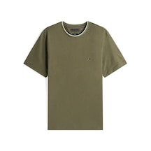 Tommy Hilfiger Cotton Modal Tee, Plı Yeşil Erkek T-shirt