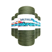 5 Adet Polyester Makrome İpi 2860 Haki Yeşil 100 Gr Çok Renkli