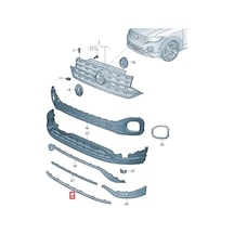 Volkswagen T Cross- 2022-2023 Sis Lambası Bağlantı Braketi Sağ Tw Oem No 2gm807724a