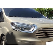 Ford Tourneo Courier Krom Far Kaşı 2014 Sonrası 2 Parça Paslanmaz
