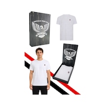 Beşiktaş Lisanslı Beyaz T-shirt Lazer Kutu Beyaz Lzr