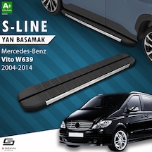 S-dizayn  Vito W639 Kısa Şase S-line Krom Yan Basamak 233 Cm 2004-2014 A+ Kalite