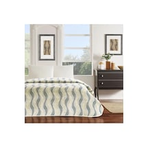 Taç Rosalia Bej Tek Kişilik Battaniye