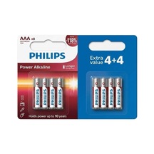 Power Alkaline Lr03p8bp/10 1.5v Aaa İnce Kalem Pil 4+4 8 Li Paket Çok Renkli