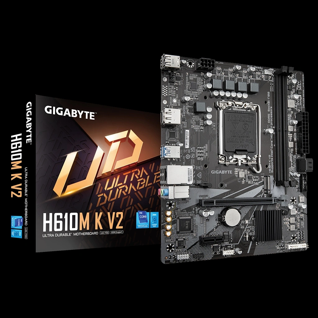 Gıgabyte H610m K V2, Rev.1.0, 2xddr5, M.2, Dp, Hdmı, 12-13.nesil, Lga1700 Soket, Anakart Gıgabyte H610m K V2, Rev.1.0, 2xddr5, M.2, Dp, Hdmı, 12-13.nesil, Lga1700 Soket, Anakart