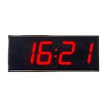 Tr Dijital Led Duvar Ve Masa Saat Ve Derece - Kırmızı Kasa Ölçüsü: 12x30 Cm Diğer