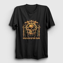 Presmono Unisex God Of Fire Manowar T-shirt Siyah