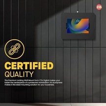 Cta Digital Kilitli iPad Uyumlu Duvar Montajı, iPad Uyumlu Pro 32.8 Cm İçin, Anahtar Kilidi, Siyah Pad-plwb