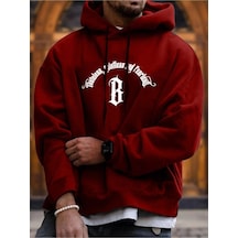 Altamira Unisex Fealress Baskılı Kapşonlu Oversize Sweatshirt 001