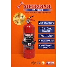 Metropol 2 Kg Tozlu Yangın Tüpü, Yangın Söndürme Tüpü.yangın Söndürücü.tekne Sertifikalı Yangın Tüpü.