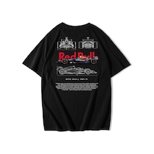 Red-bull R819 Baskılı Unisex Model T-şhirt SIYAH