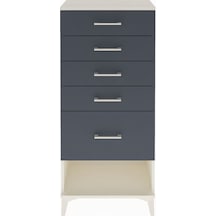 Arges Dolap 5 Çekmeceli 60x30x134 Aytaşı-antrasit Aytaşı